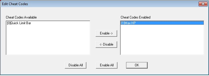 Epsxe gameshark codes